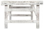 DKD Home Decor 2c24 Mesa Centro Plegable Blanco Madera Reciclada 147 x 73 x 47 cm