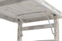DKD Home Decor 2c24 Mesa Centro Plegable Blanco Madera Reciclada 147 x 73 x 47 cm