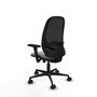 PIQUERAS Y CRESPO Silla de oficina Cilanco con mecanismo Sincro/Traslack Gris y Negro