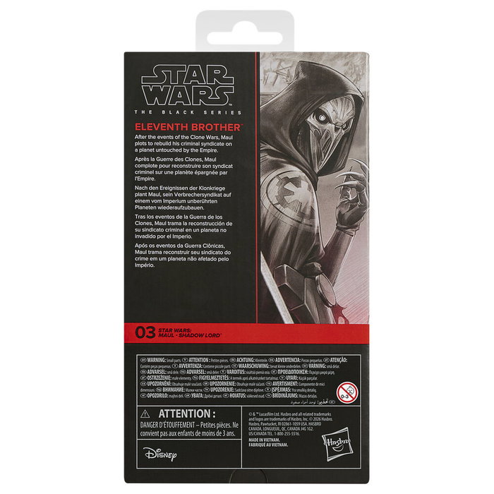 Hasbro Star Wars The Black Series Eleventh Brother Maul Shadow Lord 15cm