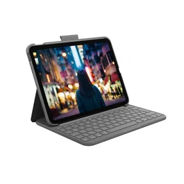 Logitech Slim Folio Teclado y funda QWERTY italiano Gris Oxford