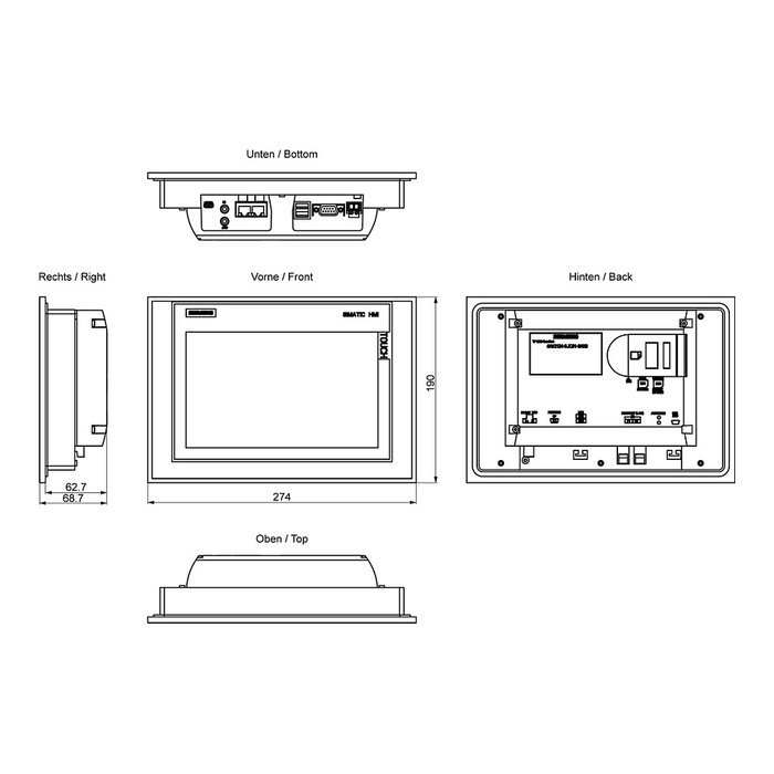 Siemens SIMATIC TP900 Comfort Panel 6AV2124-0JC01-0AX0 Siemens SIMATIC TP900 Comfort Panel 6AV2124-0JC01-0AX0