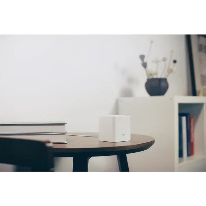 Tenda Nova MW3 Pack 3 unidades - Sistema Wi-Fi Mesh AC1200 Doble Banda (2.4GHz/5GHz), 2x Gigabit Ethernet, Cobertura hasta 300m², Blanco - Adaptador UK