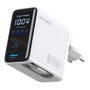 4smarts Ladegert GaN Flex Screen AI 100W 2 USB-C+1 USB-A blanco