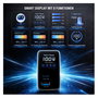 4smarts Ladegert GaN Flex Screen AI 100W 2 USB-C+1 USB-A blanco