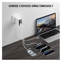 4smarts Ladegert GaN Flex Screen AI 100W 2 USB-C+1 USB-A blanco