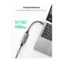 Ugreen 50737 Adaptador de Red USB C a Gigabit Ethernet Plata