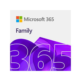 Microsoft Microsoft 365 Family Suscripción 1 año 1 Licencia EN FY25H2 para Windows y Mac