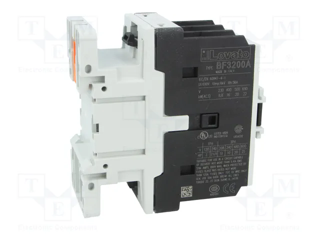 LOVATO ELECTRIC Contactor BF 3-polar 32A 230VAC NO x3 LOVATO ELECTRIC Contactor BF 3-polar 32A 230VAC NO x3
