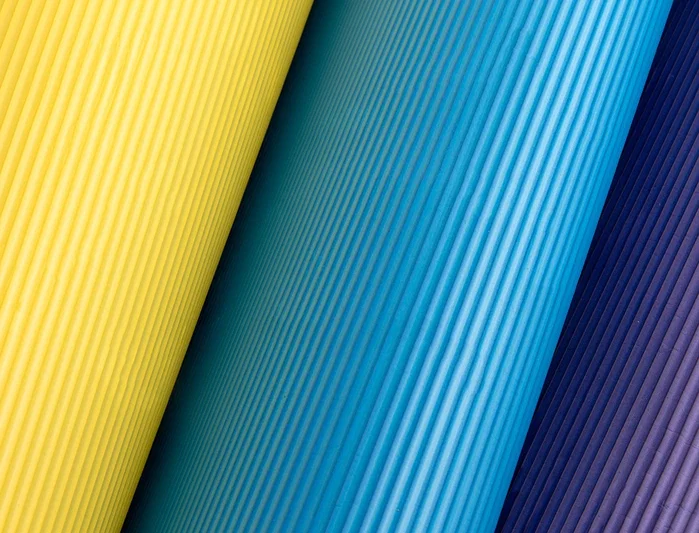 Liderpapel Goma eva ondulada azul claro 50x70cm 2,2mm