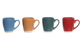 DKD Home Decor Set de Tazas de Gres Jaspeado Greature 3 Surtido
