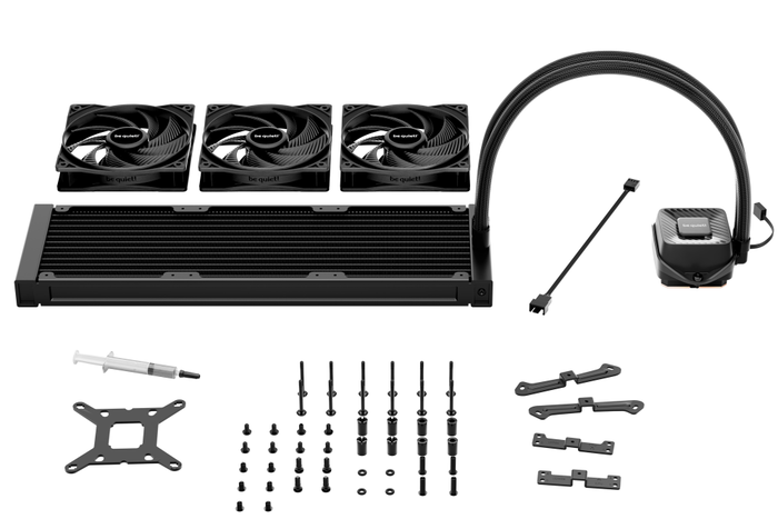 be quiet! PURE LOOP 3 Refrigeración Líquida AIO 120mm para CPU, Ventilador PWM Negro, Compatible con Intel LGA 1700/1200/115x, AMD AM4/AM5, Ryzen 9000