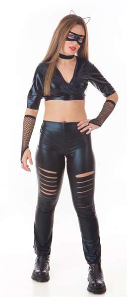 Creaciones Llopis Disfraz Adulto Festival Cat Woman Talla M Negro Creaciones Llopis Disfraz Adulto Festival Cat Woman Talla M Negro