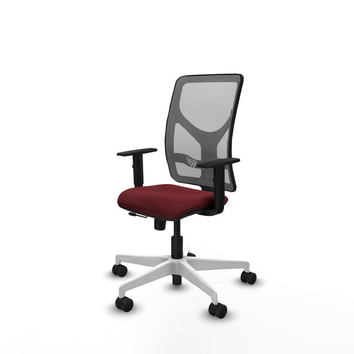 PIQUERAS Y CRESPO Silla de oficina Motilla con mecanismo Sincro/Traslack Granate y Gris PIQUERAS Y CRESPO Silla de oficina Motilla con mecanismo Sincro/Traslack Granate y Gris
