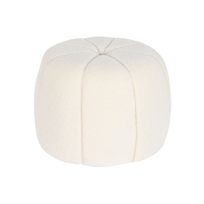 DKD Home Decor Reposapiés de Poliéster Borreguito Blanco DKD Home Decor Reposapiés de Poliéster Borreguito Blanco