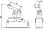 PROMET LM-10DR Interruptor de fin de carrera SPDT con palanca angular y roldana