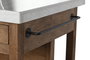 DKD Home Decor Isla de Cocina de Madera y Mármol con 2 Cajones