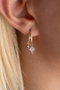 Heliophilia Silver Pendientes de Plata NRZ999216 Bañados en Oro Rosa con Circonita Azul y Blanca, Plata de Ley 925
