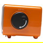 Denver CR-425 Retro Radiowecker - Reloj Despertador con Radio FM, Pantalla Analógica y Digital, Color Naranja