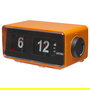 Denver CR-425 Retro Radiowecker - Reloj Despertador con Radio FM, Pantalla Analógica y Digital, Color Naranja