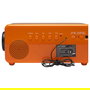 Denver CR-425 Retro Radiowecker - Reloj Despertador con Radio FM, Pantalla Analógica y Digital, Color Naranja