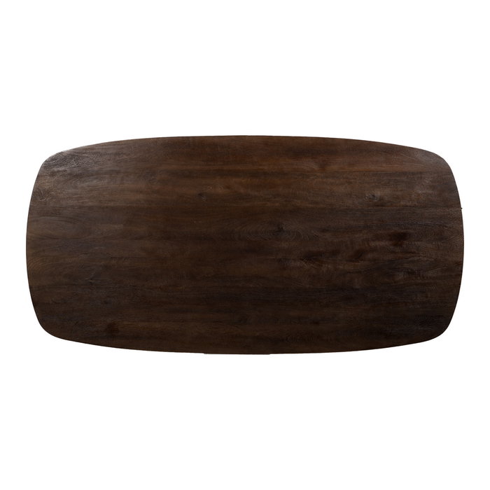 Mesa Comedor Marrón Madera de Mango 200 X 100 X 76 cm