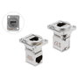 DeLOCK 91176 Módulo Keystone RJ45 Hembra a Hembra 90° Cat.6A Plata