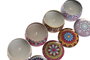 DKD Home Decor Surtido de 4 Velas Mandala con Aroma Coco/Vainilla