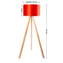 Lámpara de Suelo Trípode Madera Kano-1 Casquillo E27 Pantalla Tela Estilos Nórdico Rústico Natural OPV-780SGN2487