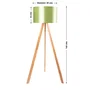 Lámpara de Suelo Trípode Madera Kano-1 Casquillo E27 Pantalla Tela Estilos Nórdico Rústico Natural OPV-780SGN2487