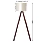 Lámpara de Suelo Trípode Madera Kano-1 Casquillo E27 Pantalla Tela Estilos Nórdico Rústico Natural OPV-780SGN2487