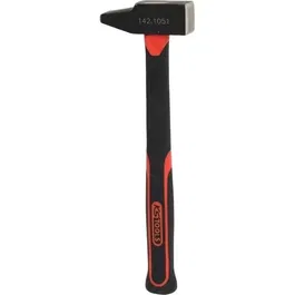 KSTOOLS Martillo remachador 400 g con mango de fibra, extremos pulidos y resina de seguridad