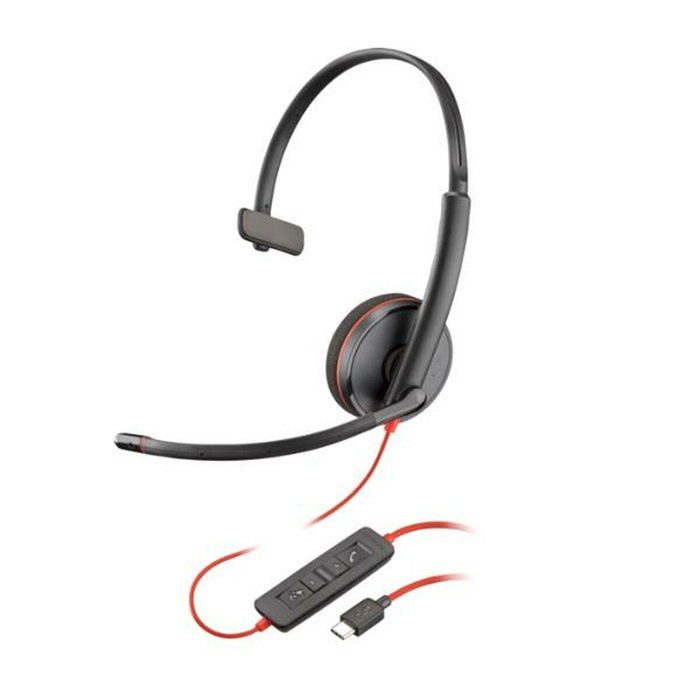 HP Poly Blackwire 3210 Auriculares Monaural USB-C con Adaptador USB-C/A HP Poly Blackwire 3210 Auriculares Monaural USB-C con Adaptador USB-C/A