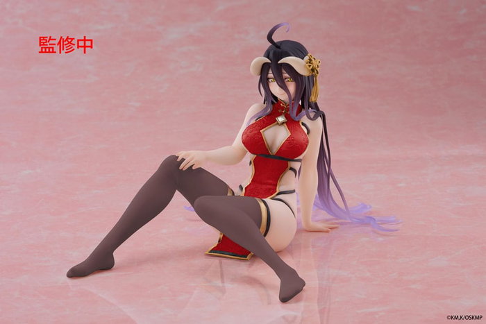 Overlord Estatua PVC Desktop Cute Figure Albedo Chinese Dress Ver. Renewal 13 cm Overlord Estatua PVC Desktop Cute Figure Albedo Chinese Dress Ver. Renewal 13 cm