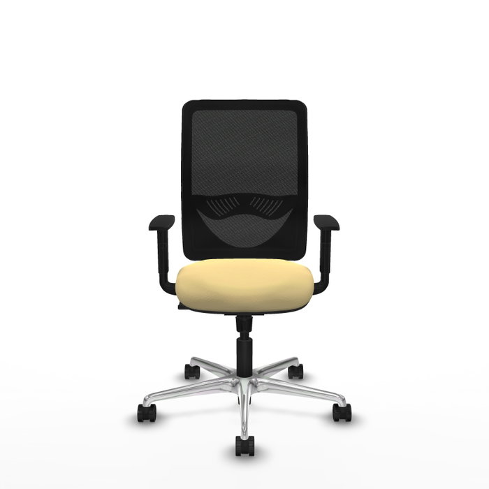 PIQUERAS Y CRESPO Silla de oficina Zulema con mecanismo Sincro, Crema y Negro PIQUERAS Y CRESPO Silla de oficina Zulema con mecanismo Sincro, Crema y Negro