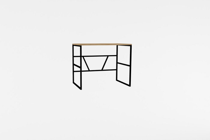 Hanah Home Mesa de Estudio Monea Sapphire Oak Roble Zafiro 90x60x74 cm