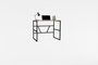 Hanah Home Mesa de Estudio Monea Sapphire Oak Roble Zafiro 90x60x74 cm