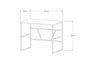 Hanah Home Mesa de Estudio Monea Sapphire Oak Roble Zafiro 90x60x74 cm