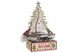 DKD Home Decor Decoración Colgante de Madera 18x12x32 cm Surtido de 3