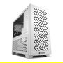 Sharkoon MS-Z1000 Micro Torre ATX/ITX Blanca con Panel de Cristal Templado para Gaming
