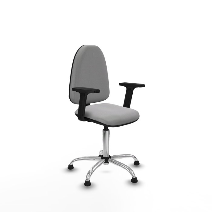 PIQUERAS Y CRESPO Silla de oficina Aýna Gris claro con Brazos 2D PIQUERAS Y CRESPO Silla de oficina Aýna Gris claro con Brazos 2D