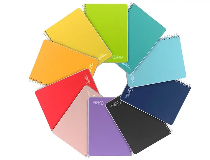 Liderpapel Cuaderno Espiral A5 Witty Tapa Dura 80 Hojas 90g Cuadro 5mm Colores Surtidos