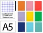 Liderpapel Cuaderno Espiral A5 Witty Tapa Dura 80 Hojas 90g Cuadro 5mm Colores Surtidos
