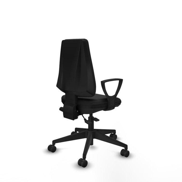 PIQUERAS Y CRESPO Silla de oficina Elche con mecanismo Asincro, Similpiel Negro PIQUERAS Y CRESPO Silla de oficina Elche con mecanismo Asincro, Similpiel Negro