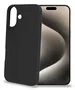 Celly CROMO1078BK Funda para iPhone 16 (6.1") Negro - Resistente a Golpes y Rayones, Silicona y TPU
