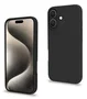 Celly CROMO1078BK Funda para iPhone 16 (6.1") Negro - Resistente a Golpes y Rayones, Silicona y TPU