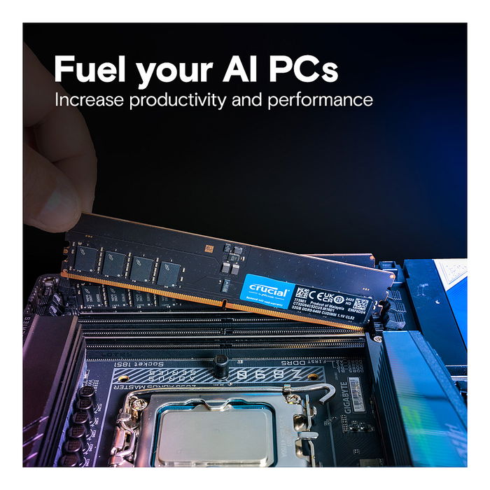 Crucial CT2K32G64C52CU5 Kit de Memoria RAM 64GB (2x32GB) DDR5 6400MT/s CL52 288-pin DIMM