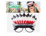 NATIVA Gafas Americana con Plumas Multicolor