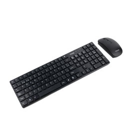Tooq TQKMW-3102-B Teclado y Ratón Slim Inalámbricos Negro