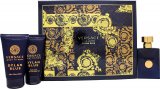 Versace Pour Homme Dylan Blue Gift Set 50ml EDT + 50ml Aftershave + 50ml Shower Gel